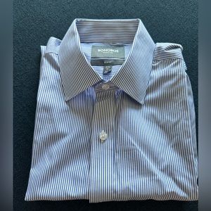Bonobos Blue Dress Shirt Slim Fit size 15.5/34